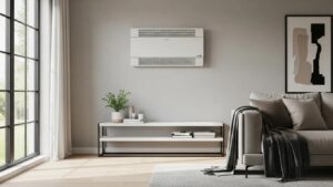Modern HVAC system in a comfortable home environment